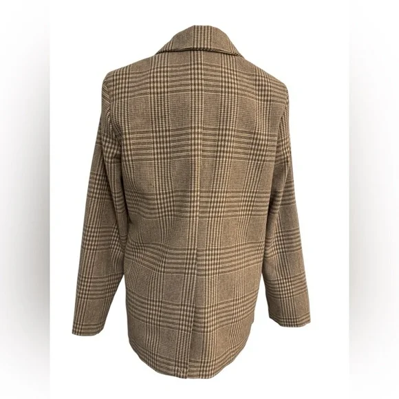 NWT Z Supply Anna Plaid Blazer in Milkshake Size Medium - Picture 7 of 11